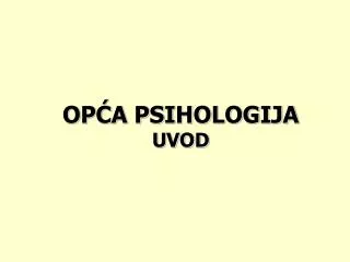 op a psihologija uvod