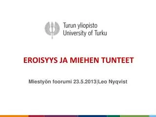 eroisyys ja miehen tunteet