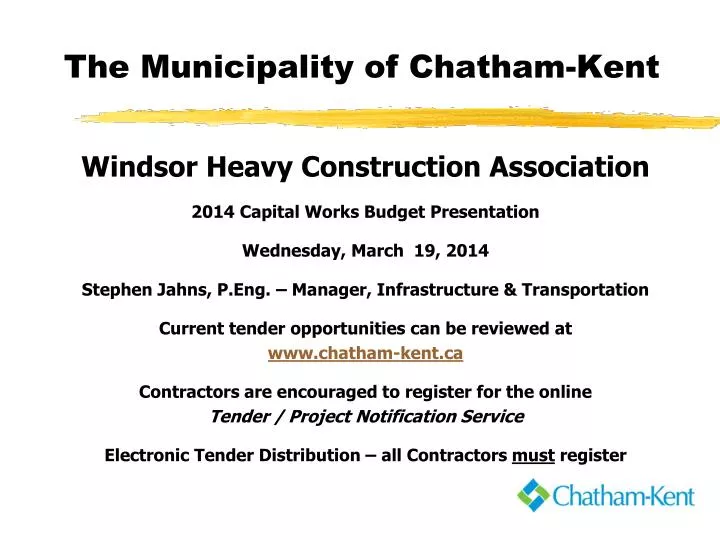 the municipality of chatham kent