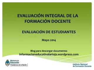 evaluaci n integral de la formaci n docente