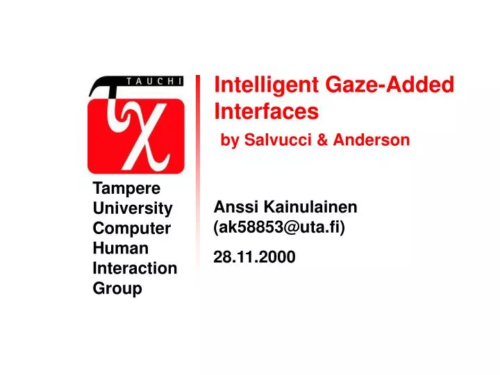 intelligent gaze added interfaces by salvucci anderson