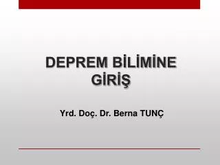 deprem b l m ne g r