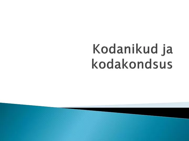 kodanikud ja kodakondsus