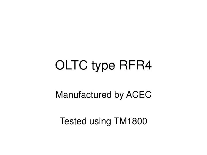 oltc type rfr4