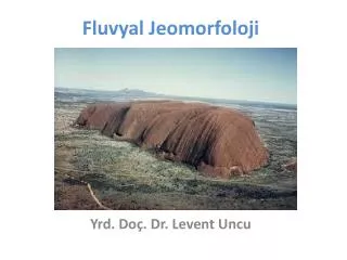 fluvyal jeomorfoloji
