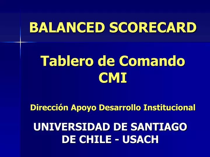 balanced scorecard tablero de comando cmi direcci n apoyo desarrollo institucional