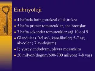 embriyoloji