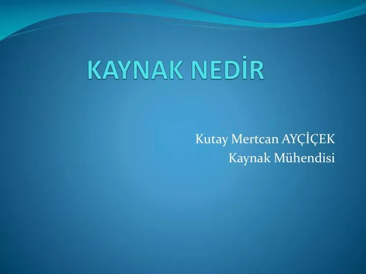 kaynak ned r