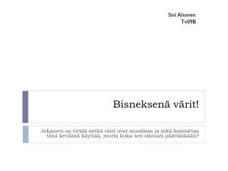 bisneksen v rit