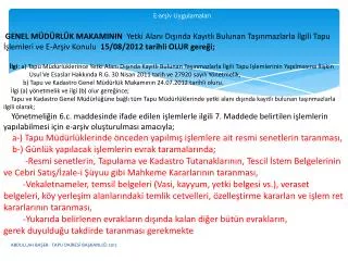 e ar iv uygulamalar