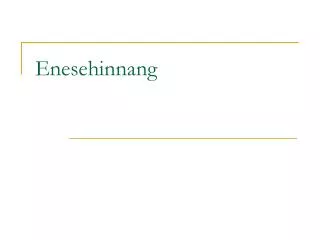 enesehinnang