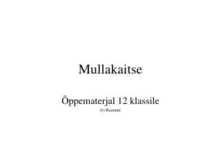 mullakaitse