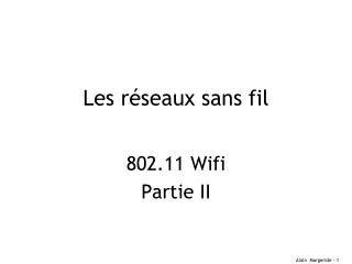 les r seaux sans fil