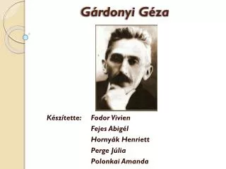 g rdonyi g za