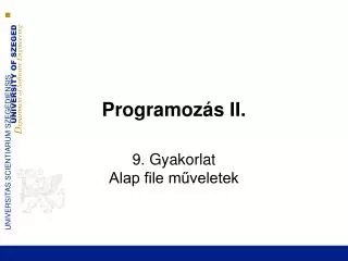 programoz s ii