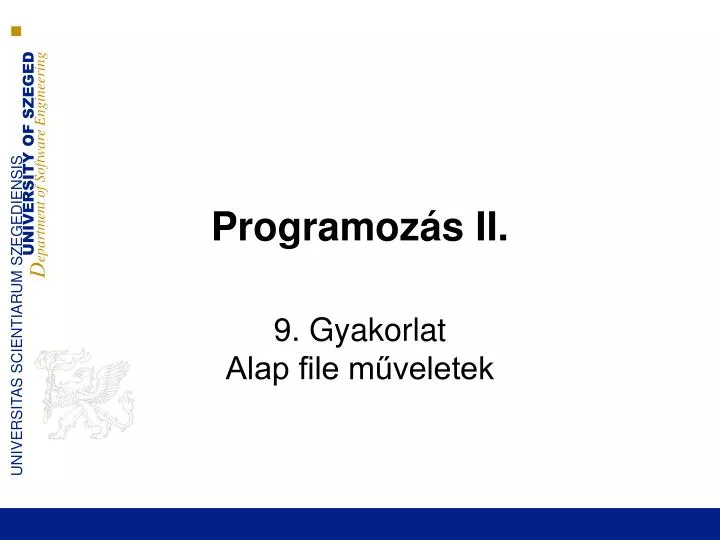 programoz s ii