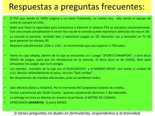 respuestas a preguntas frecuentes