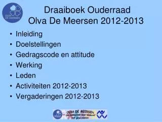 draaiboek ouderraad olva de meersen 2012 2013
