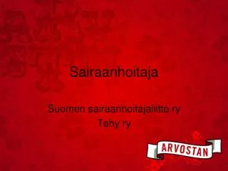 sairaanhoitaja