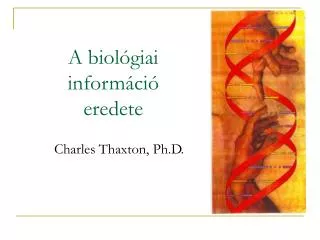 charles thaxton ph d