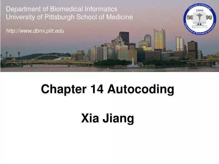 chapter 14 autocoding xia jiang