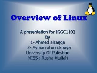 Overview of Linux