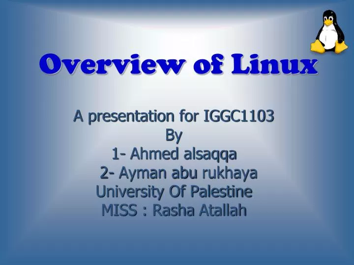 overview of linux