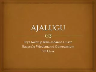ajalugu