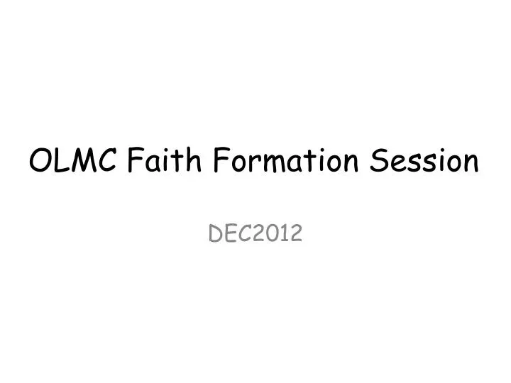 olmc faith formation session