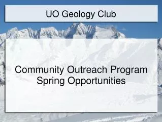 UO Geology Club