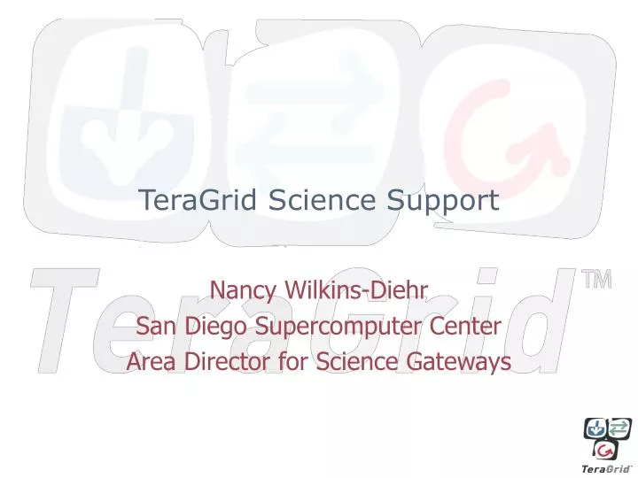 teragrid science support