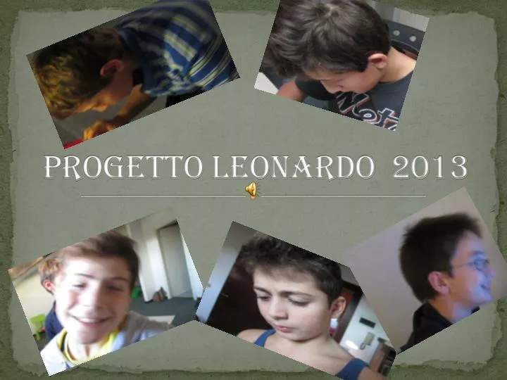 progetto leonardo 2013