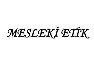 meslek et k