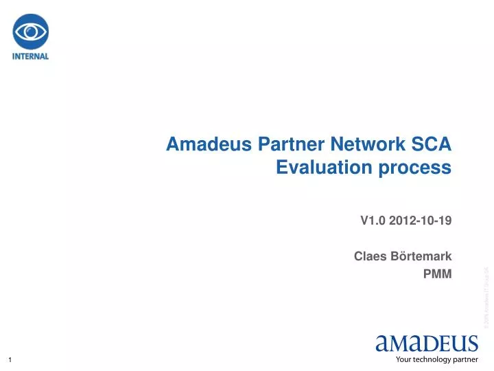 amadeus partner network sca evaluation process