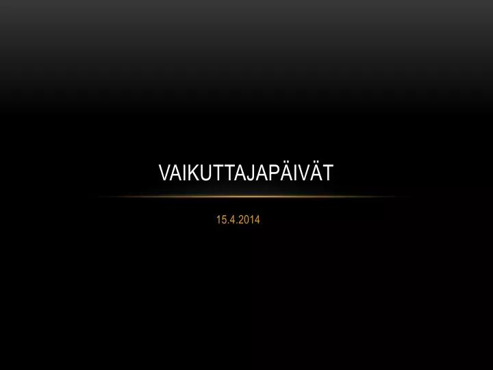 vaikuttajap iv t