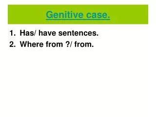 genitive case