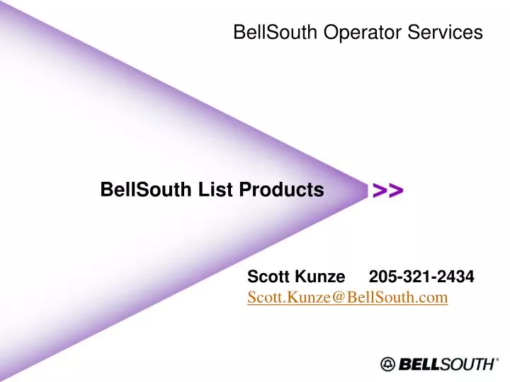 bellsouth list products