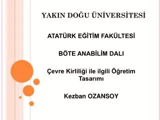 yakin do u n vers tes