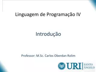 linguagem de programa o iv