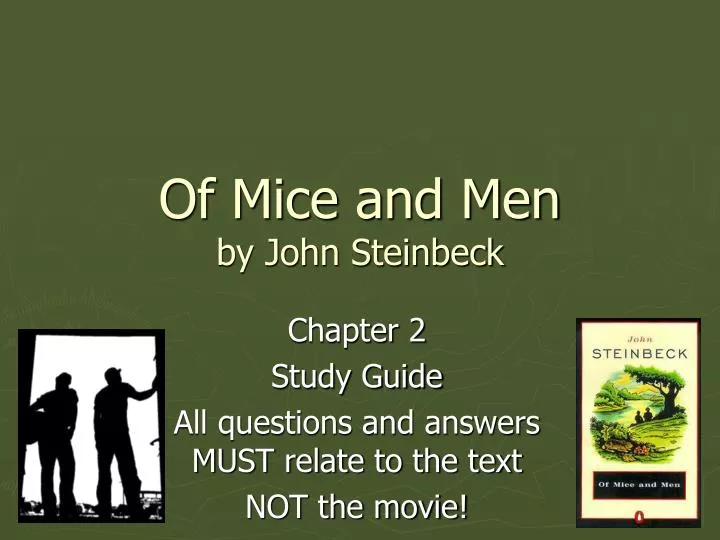 Of Mice & Men Vocabulary Visuals - ppt download