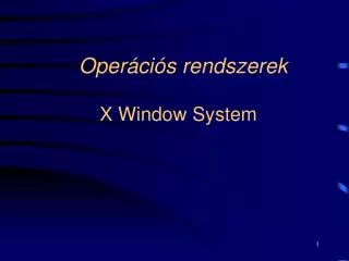 oper ci s rendszerek