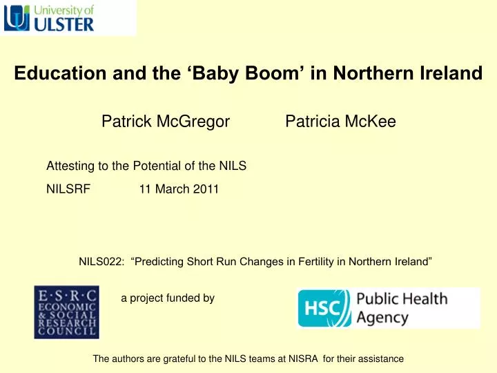 education and the baby boom in northern ireland