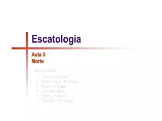 escatologia