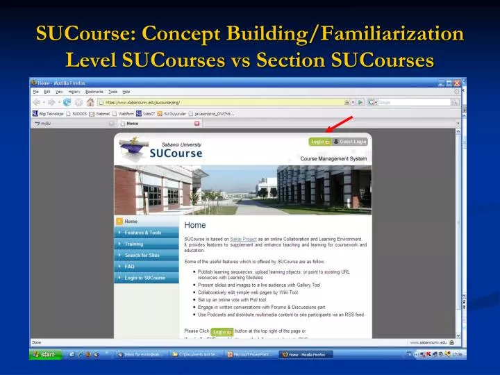 sucourse concept building familiarization level sucourses vs section sucourses