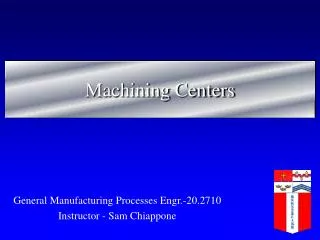 Machining Centers
