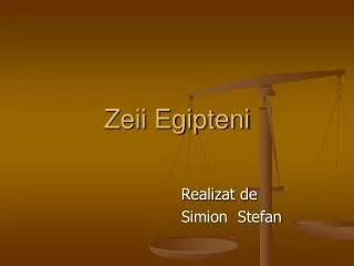 Zeii Egipteni