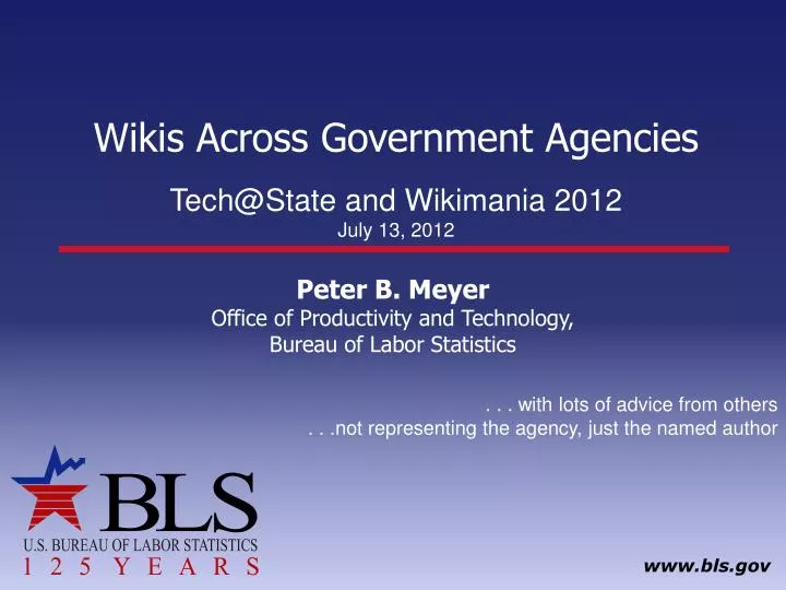 wikis across government agencies