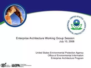Enterprise Architecture Working Group Session July 10, 2008