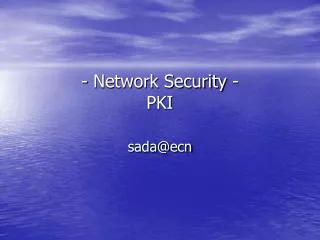 network security pki