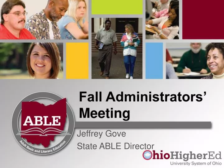 fall administrators meeting